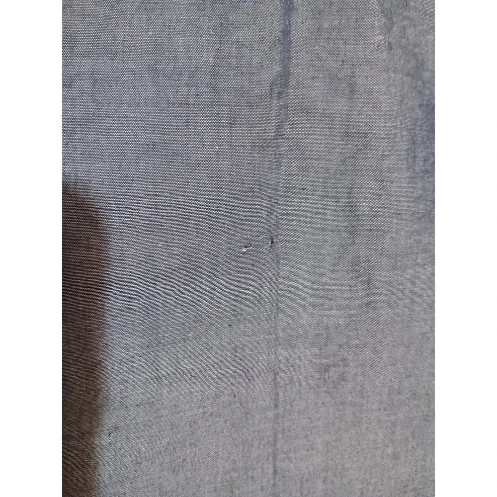 Rocawear Boys Gray Striped Short Sleeve Button Down Shirt Size M 10/12 Patch